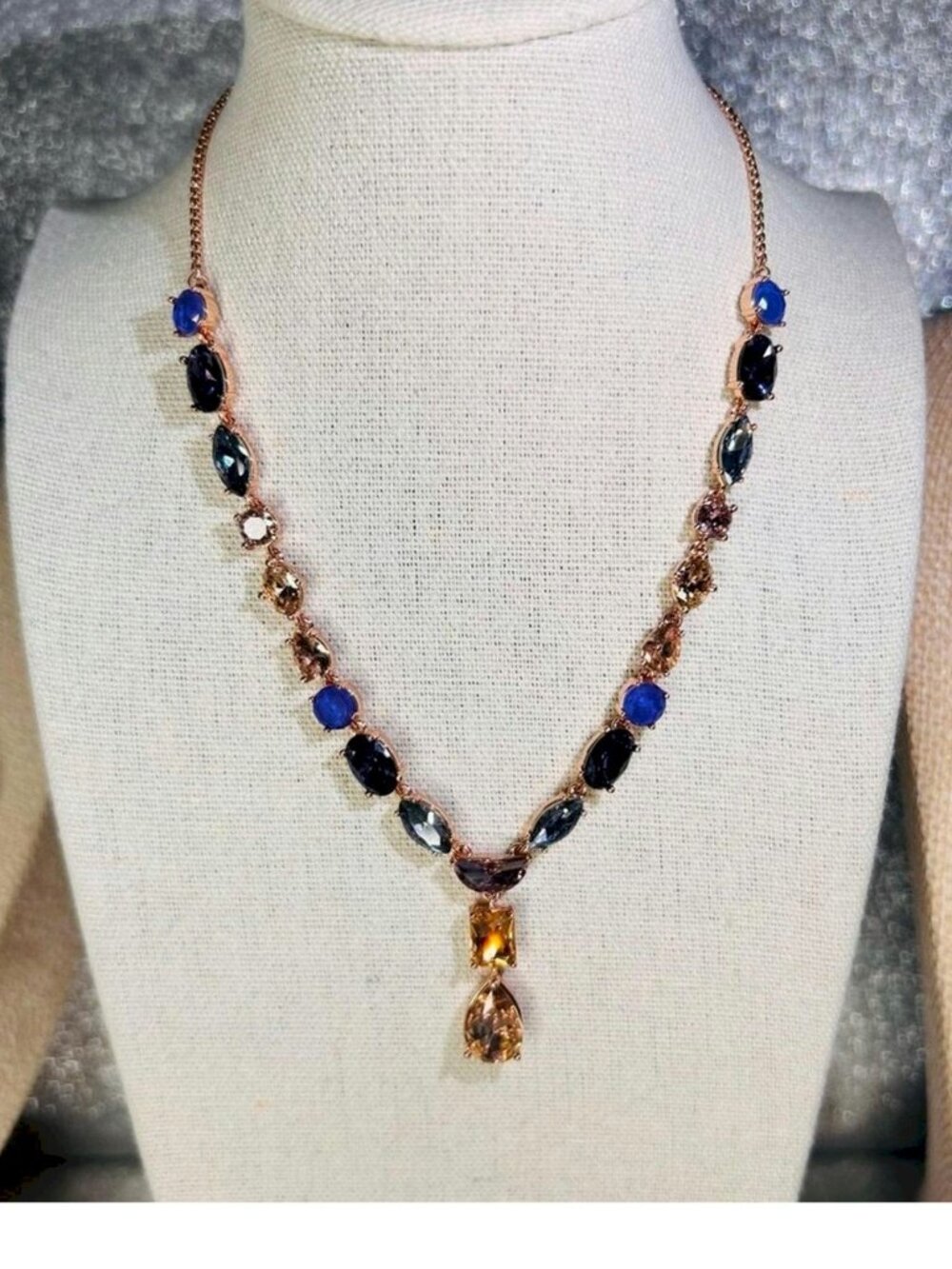 Bomb Party Holiday Jewel Candy Necklace Sweet And Stunning Orchard Peach Embers